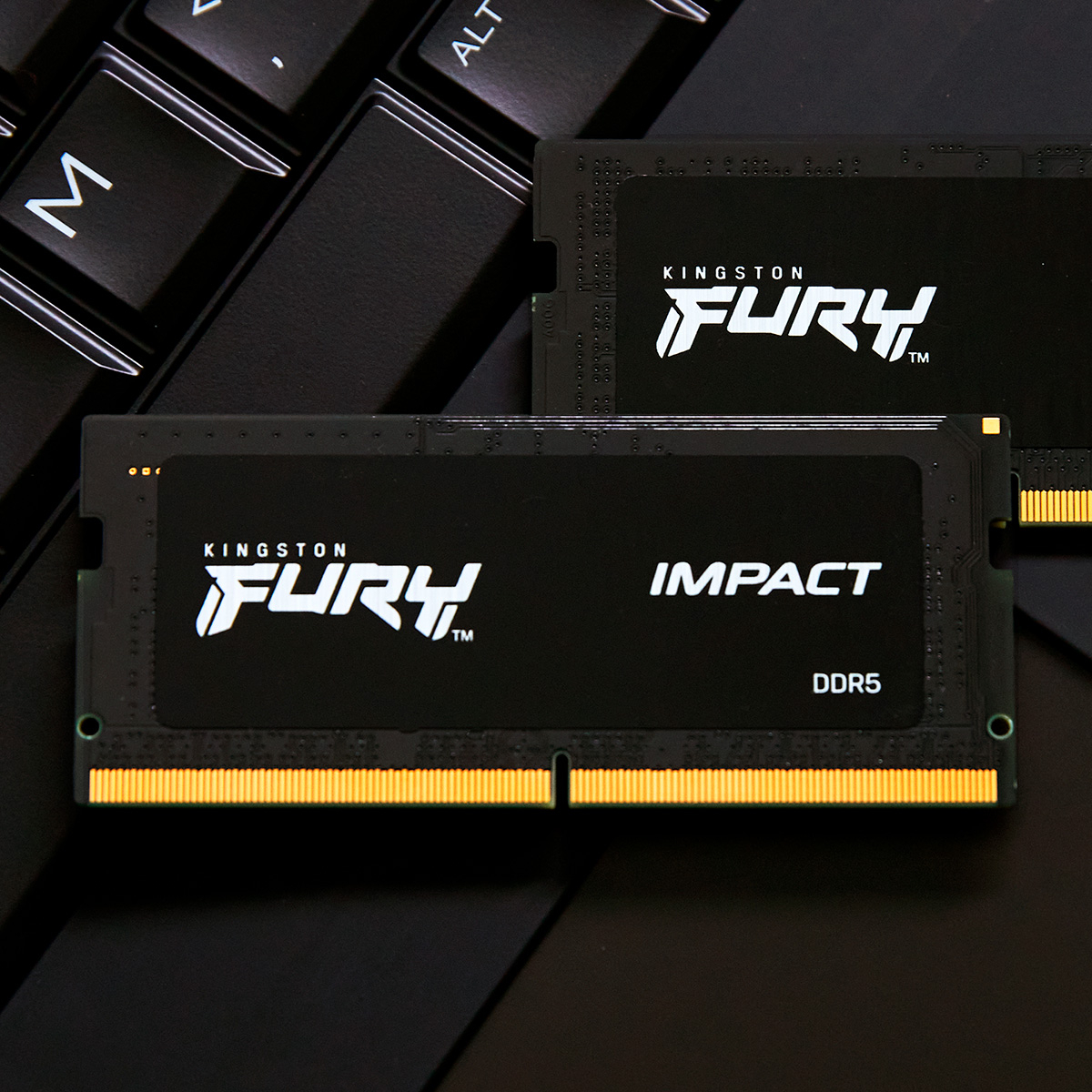 Memria RAM SO-DIMM Kingston Fury Impact 32GB (2x16GB) DDR5-5600MHz 2R CL40 4